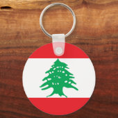 Vlag van Libanon Sleutelhanger (Voorkant)