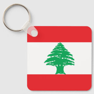 Vlag van Libanon Sleutelhanger
