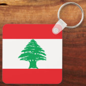Vlag van Libanon Sleutelhanger (Achterkant)
