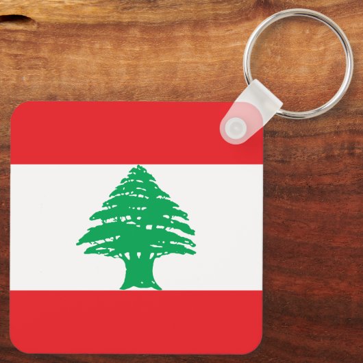 Vlag van Libanon Sleutelhanger (Achterkant)