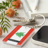 Vlag van Libanon Sleutelhanger (Voorkant Rechts)