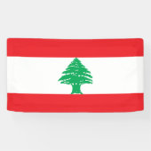 Vlag van Libanon Spandoek (Horizontaal)