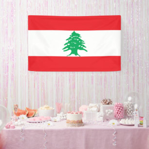 Vlag van Libanon Spandoek