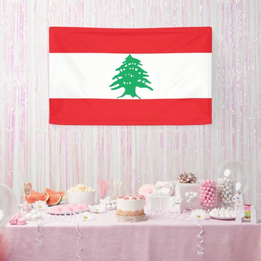 Vlag van Libanon Spandoek (Feest)