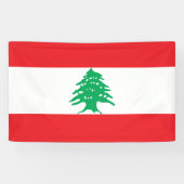 Vlag van Libanon Spandoek (Horizontaal)