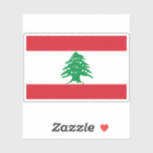 Vlag van Libanon Sticker (Vel)