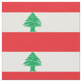 Vlag van Libanon Stof (Close Up)
