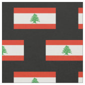 Vlag van Libanon Stof (Close Up)