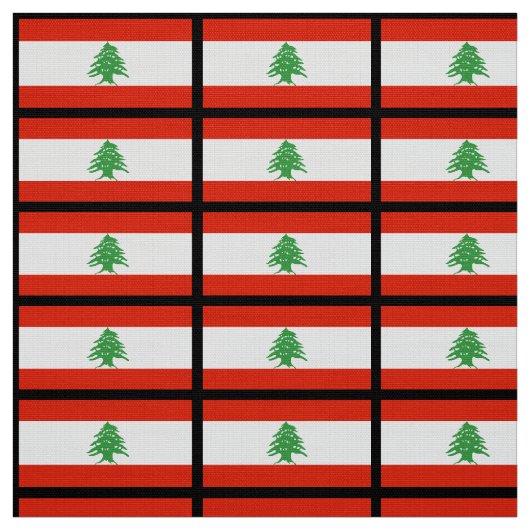 Vlag van Libanon Stof (Swatch)