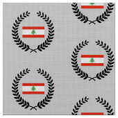 Vlag van Libanon Stof (Close Up)