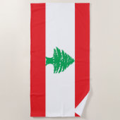 Vlag van Libanon Strandlaken (Voorkant)