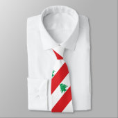 Vlag van Libanon Stropdas (Gebonden)