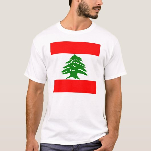 Vlag van Libanon T-shirt (Voorkant)