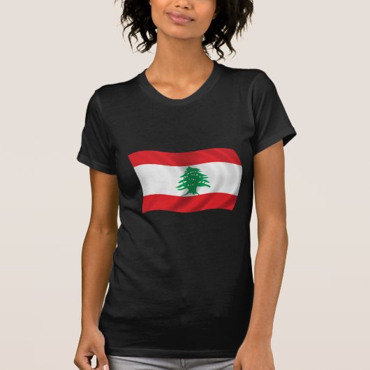 Vlag van Libanon T-shirt (Voorkant)
