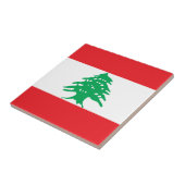 Vlag van Libanon Tegeltje (Zijkant)