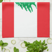 Vlag van Libanon Theedoek (Gevouwen)