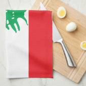 Vlag van Libanon Theedoek (Quarter Fold)