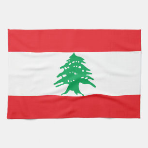 Vlag van Libanon Theedoek