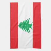 Vlag van Libanon Theedoek (Verticaal)
