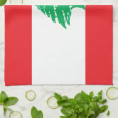 Vlag van Libanon Theedoek (Gevouwen)