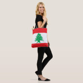 Vlag van Libanon Tote Bag (Op model)