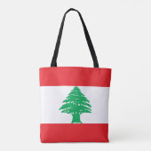 Vlag van Libanon Tote Bag (Achterkant)