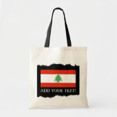 Vlag van Libanon Tote Bag (Voorkant)