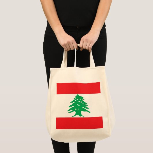 Vlag van Libanon Tote Bag (Voorkant (product))