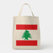 Vlag van Libanon Tote Bag (Achterkant)