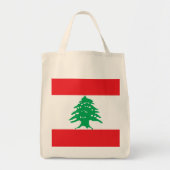 Vlag van Libanon Tote Bag (Voorkant)