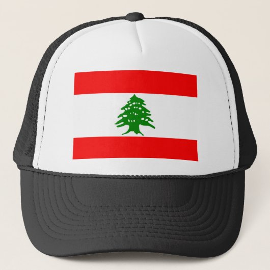 Vlag van Libanon Trucker Pet (Voorkant)