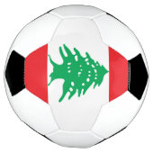 Vlag van Libanon Voetbal (Gedraaid)