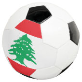 Vlag van Libanon Voetbal (Drie kwart)