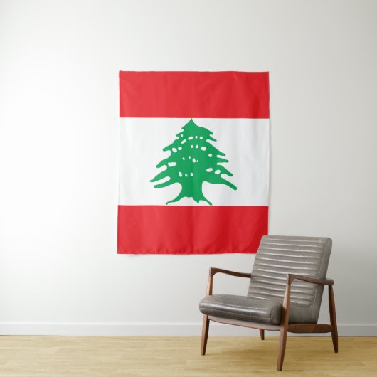 Vlag van Libanon Wandkleed (In situ)