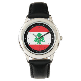Vlag van Libanon Watch Horloge