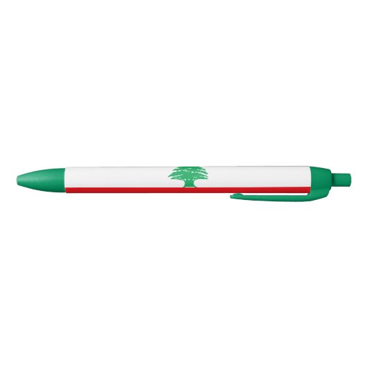 Vlag van Libanon Zwarte Inkt Pen (Bodem)
