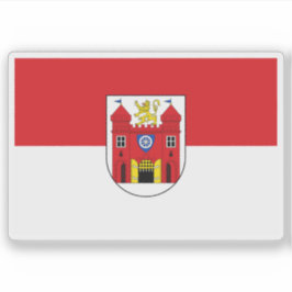 Vlag van Liberec, Tsjechië Sticker