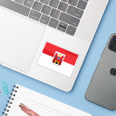 Vlag van Liberec, Tsjechië Sticker (Laptop met iPhone)