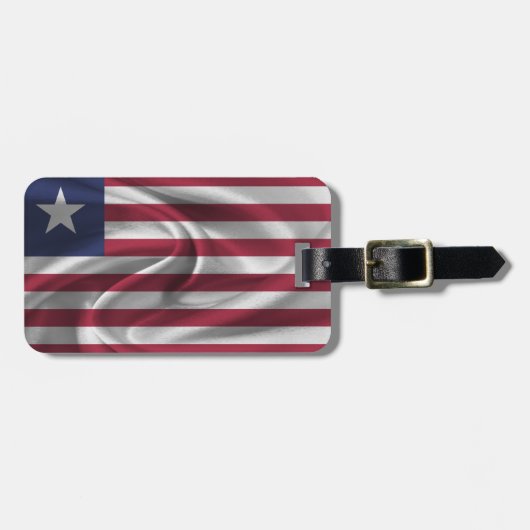Vlag van Liberia Bagagelabel (Voorkant horizontaal)