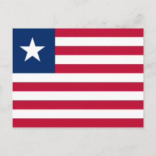 Vlag van Liberia Briefkaart