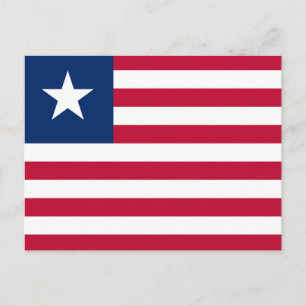 Vlag van Liberia Briefkaart