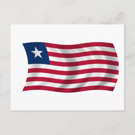 Vlag van Liberia Briefkaart (Voorkant)