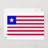 Vlag van Liberia Briefkaart (Voorkant / Achterkant)