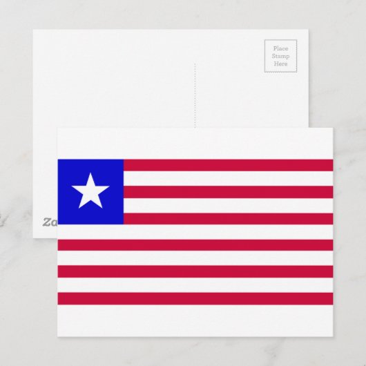 Vlag van Liberia Briefkaart (Voorkant / Achterkant)