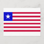 Vlag van Liberia Briefkaart (Voorkant)