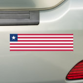 Vlag van Liberia Bumpersticker (Op auto)