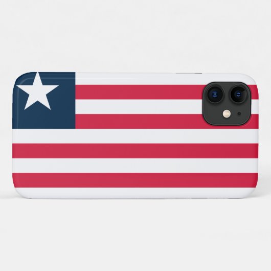 Vlag van Liberia Case-Mate iPhone Case (Achterkant (horizontaal))