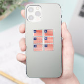 Vlag van Liberia Collectie pack van 6 Sticker (Telefoon)