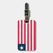 Vlag van Liberia Easy ID Persoonlijk Bagagelabel (Voorkant verticaal)