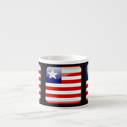 Vlag van Liberia Espresso Kop (Voorkant)